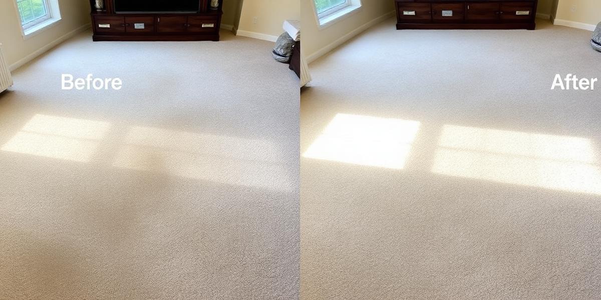 Melbourne carpet cleaning before and after