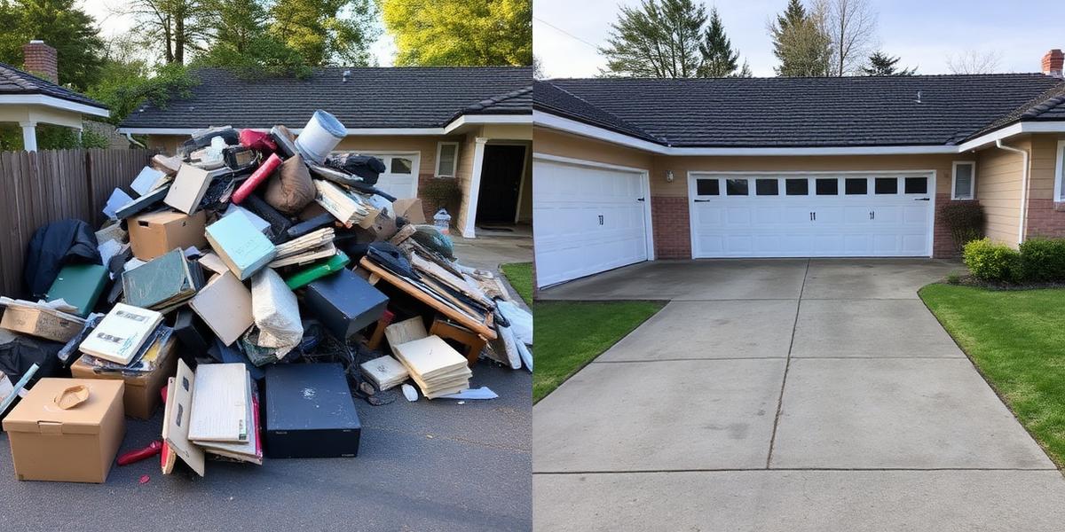 Melbourne rubbish removal before and after